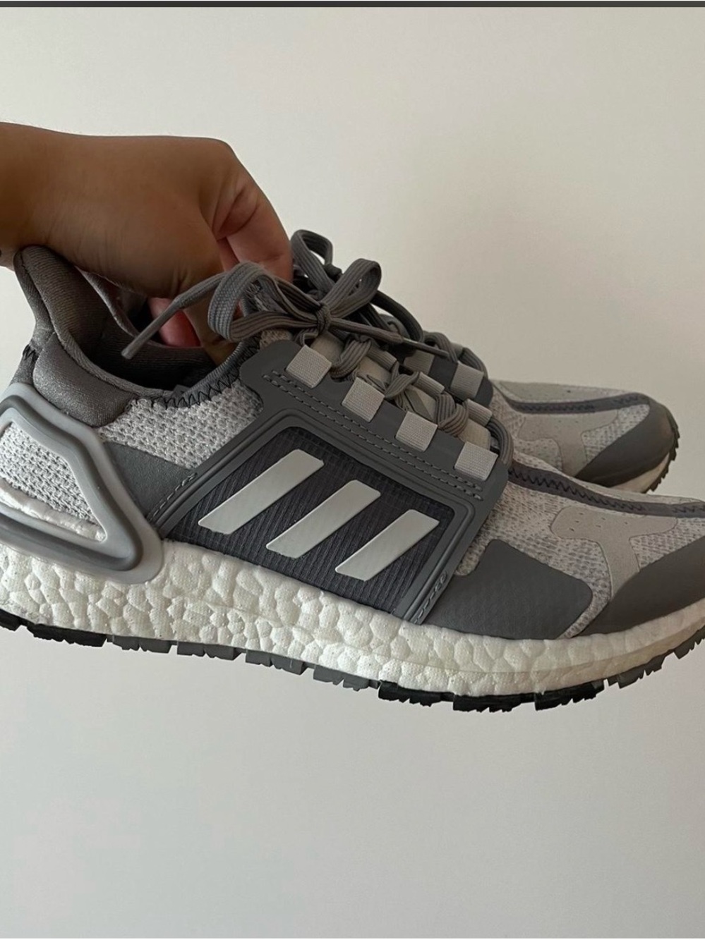 adidas Gray and White Sneakers